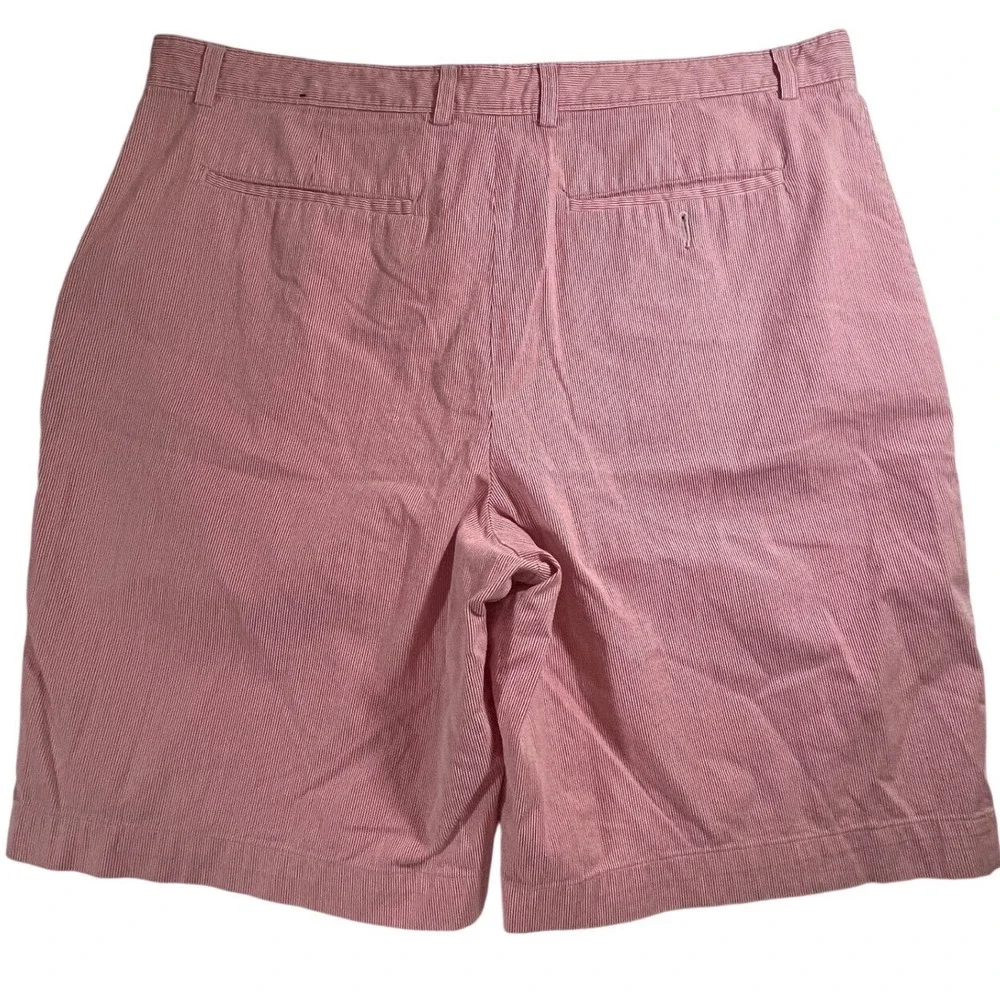 Banana Republic Shorts Red Striped Casual Chino Shorts‎ Size 38